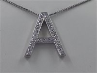 Collier Cerbai Gioielli Femme in Or blanc Diamante 0.22 Ct CERBAI02 - CERBAI02